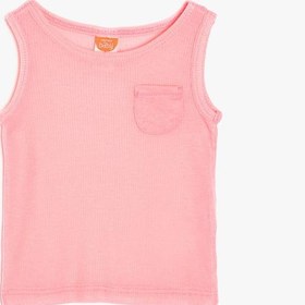 Resim Kız Bebek Cep Detaylı Atlet Bisiklet Yaka 