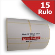 Resim Kalite Barkod 50x35 Yy2 Termal Etiket | 15 Rulo | 