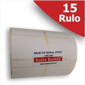 Resim Kalite Barkod 50x35 Yy2 Termal Etiket | 15 Rulo | 