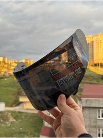 Resim OKYANUSMOTO RS2 KASK VİZÖRÜ - SİYAH 