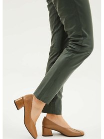 Resim Tamer Tanca Kadın Hakiki Deri Vizon Topuklu Ayakkabı 33 2441289-2 Bn Ayk Y23 Vızon Ign Vizon 