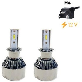 Resim Space Led Far Ampulü Küçük Kasa Beyaz H4/36W /4800Lm /12 / Laam90 