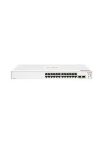 Resim Hpe Aruba Instant On 1830 Jl812a 24 Port Gigabit Switch 2 Sfp Web Yönetilebilir Network Switch 