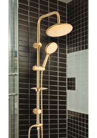 Resim Detroıt Gold Luks Tepe Duş Seti Krom 