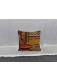 Resim Zehra Abla Halı Yeni El Dokuma Dekoratif Kilim Kırlent Yastık Kılıfı 6421 Çok Renkli 