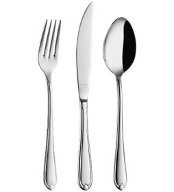 Resim Aryıldız Sandro 84 Parça Çatal Kaşık Bıçak Takımı GÜmüş 