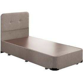 Resim Nironyatak Luna Baza Ve Başlık Seti - 80X180 Cm Tek Kişilik Kumaş Baza Seti 