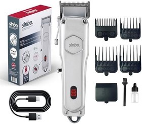 Resim Sinbo SHC-1905 Şarjlı Saç Sakal Tıraş Makinesi, Kablosuz Saç Kesme ve Ense Düzeltme, USB Şarjlı, LED Göstergeli 