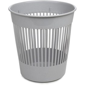 Resim AboutThePerfect Gri Yuvarlak Çöp Sepeti 12,5 Lt, Şık ve kullanışlı tasarım 