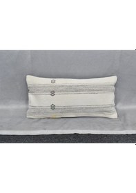 Resim Zehra Abla Halı Yeni El Dokuma Dekoratif Lumbar Kilim Kırlent Yastık Kılıfı 6636 Çok Renkli 