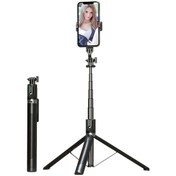 Resim Cbtx P100 1.8m Alüminyum Alaşım Taşınabilir Selfie Stick Retractable Tripod Stand Fotoğraf İçin 360 Derek Dönen Telefon Tutucu 