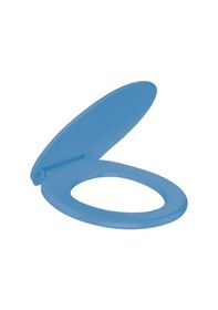 Resim Rona Mavi Tisa ThermoPlast Standart Klozet Kapağı (Alttan Monte) 