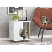 Resim furnox CozyPaw Komodin Çok Amaçlı Kedi Mobilyası 