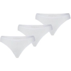 Resim Blackspade Kadın Pamuklu Gizli Lastik 3'lü Paket Slip - Beyaz 