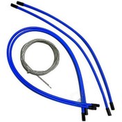 Resim Bisiklet Vites Teli ve Dış Kablo Mavi Set Mavi 