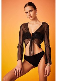 Resim DeFacto Regular Fit Bikini Altı-Fall in Love T4308AZ24SMBK81 