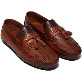 Resim Bestello Bağcıksız Püsküllü Poli Taban Loafer 028-2036 Erkek Ayakkabı Taba 