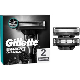 Resim Gillette Mach3 Charcoal Yedek Tıraş Bıçağı 2'li 
