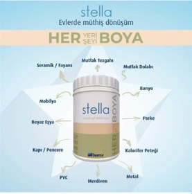 Resim Bianca Stella Su Bazlı Saf Akrilik Boya 1 Lt Beyaz 1 Lt 