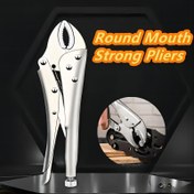 Resim 12.7/17.78/25.4 cm, Ahşap İşleri ve Kaynak Tamirleri için Paslanmaz Demir Yapıya Sahip, Ayarlanabilir Metal Yüz Kelepçesi ile Çok Fonksiyonlu Kilitli Pense 