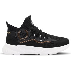Resim Slazenger BEYOND Erkek Sneaker Koşu & Yürüyüş Ayakkabısı Siyah / Beyaz 