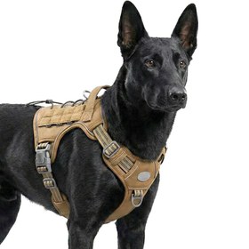Resim K9 Tactical Chest Collar Reflective 15652648 - Coffee / L 