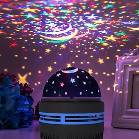 Resim Galaxy Yıldız Projektörü Gece Lambası için - USB ile Çalışan, Otomatik Dönen, Yatak Odası, Oyun Odası, Ev Sineması & Tavan Dekoru için - Noel, Cadılar Bayramı, Düğünler & Kamp için Mükemmel, Noel Dekoru 