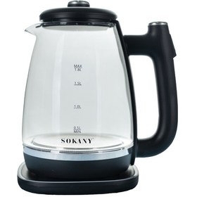 Resim Sokany SK-09034 1.8 L 1800 W Cam Kettle 