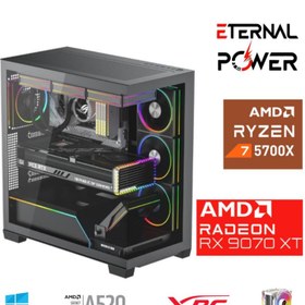 Resim ETERNAL POWER RYZEN 7 5700X 32G DDR4 1TB M.2 RX9070XT A520 T750W 