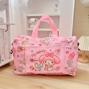 Resim Sanrio Seyahat Çantası Guiguan Köpek Kulomi Melody Hello Kitty Katlanabilir Hafif Giysi ve Yiyecek Çantası, Taşınabilir ve Dayanıklı, Fitness Tote Çantası, Seyahat Tote Çantası, Sevimli Karakter Tasarımlı Depolama Çantası, Güç Gerektirmez (Çoklu Desenler) 