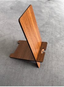 Resim KLC CREATIVE Ahşap Telefon Tutacağı Stand 