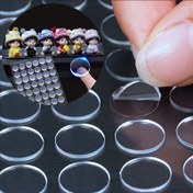 Resim 100 adet Şeffaf Akrilik Çift Taraflı Bant, İz bırakmayan Nano Tutkal Noktaları, Su Geçirmez EVA Balonlar, Araba, Plastik, Cam, Metal, Duvar için Çıkarılabilir Montaj Etiketleri 