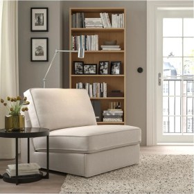 Resim IKEA Bej Konforlu Kanepe - Yataklı Tekli Koltuk 