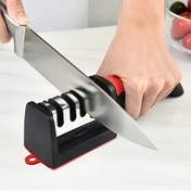 Resim Seviye 4 Profesyonel Mutfak Bıçak Bileme Aleti - Tungsten Çelik ve Elmas Seramik Taşlama Taşı, J Ailesi Mutfakları, Ticari Restoranlar, Endüstriyel Bileyiş ve Diğer Yerler İçin Uygun 