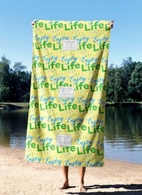 Resim Plaj Havlusu, 90 x 150 cm, Çok Renkli, ENJOY SUMMER NIGHT, Çok Renkli, Üniseks Yetişkin 