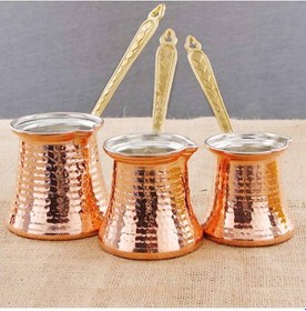 Resim El Yapımı Dövme Cezve Seti-1 Adet 
