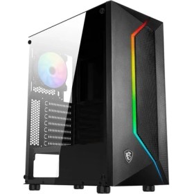 Resim Msı Mag Vampırıc 100R Temperli Cam Argb Psu Yok 1X120MM Fan Gamıng Bilgisayar Kasası 