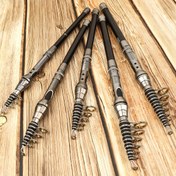 Resim Premium Karbon Fiber Teleskopik Olta - Pürüzsüz Döküm ve Spinning - Seyahat ve Çeşitli Güç Seviyeleri için İdeal, Taşınabilir Uzatılabilir Olta ile Döner ve Yay, Sevgililer Günü, Paskalya, Noel, Babalar Günü, Balıkçılık Aksesuarları için Mükemmel 