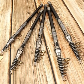 Resim Premium Karbon Fiber Teleskopik Olta - Pürüzsüz Döküm ve Spinning - Seyahat ve Çeşitli Güç Seviyeleri için İdeal, Taşınabilir Uzatılabilir Olta ile Döner ve Yay, Sevgililer Günü, Paskalya, Noel, Babalar Günü, Balıkçılık Aksesuarları için Mükemmel 