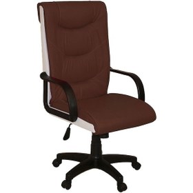 Resim Türksit Efe Makam Koltuk Kahve-Beyaz 