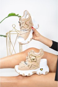 Resim Lady Dolgu Topuklu Spor Sandalet 