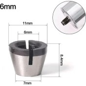 Resim Liyao Bir 6mm 6.35MM 8mm Collet Chuck Adaptörü Gravür Kırpma Makinesi Elektrikli Yönlendirici Yüksek Hassasiyetli Bit (Yurt Dışından) 