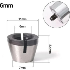 Resim Liyao Bir 6mm 6.35MM 8mm Collet Chuck Adaptörü Gravür Kırpma Makinesi Elektrikli Yönlendirici Yüksek Hassasiyetli Bit (Yurt Dışından) 