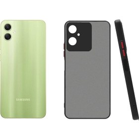 Resim Samsung Galaxy Uyumlu A05 London Serisi Dayanıklı Kılıf - Siyah Al3415 