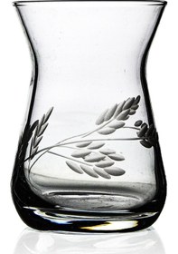 Resim Decocia Herdem 6lı Çay Bardağı 132 cc Sürgün Desenli Şeffaf 