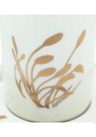 Resim Altın Yaldızlı Başak Desenli 6 Kişilik Porselen Fincan Takımı Altın 