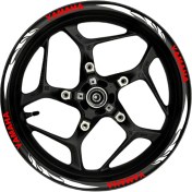 Resim Yamaha Kırmızı Yazılı Beyaz Pençe Şeritli 