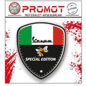 Resim PROMOT Sticker VESPA MOTORSİKLET 3D DAMLA LOGO 2 Lİ STİCKER 17 
