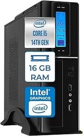 Resim Zetta Flex Pro 450X Intel Core I5 14400 16GB Ddr5 4tb SSD Freedos Sff Slim Masaüstü Bilgisayar ZET450X9562010 