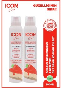 Resim Icon Cilt Bakım Köpüğü Strawberry & Cheesecake 2'li Set 